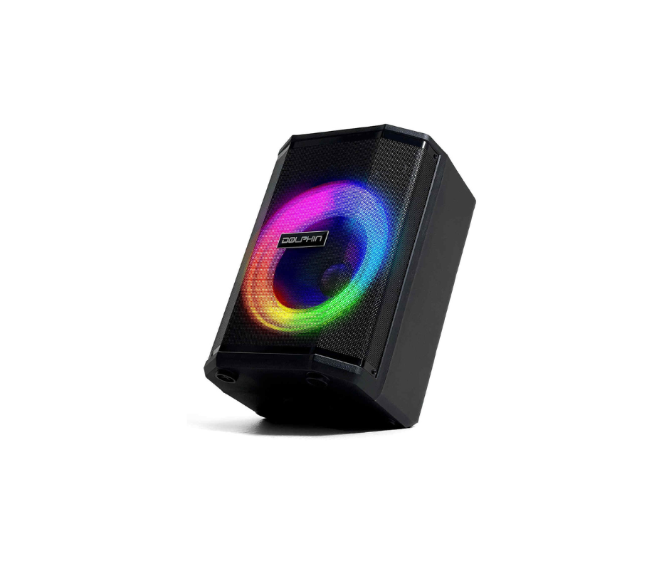 Dolphin SP-880RBT Rechargeable 8” Party Speaker with Tilt Function Dolphin SP-880RBT Rechargeable 8” Party Speaker with Tilt Function