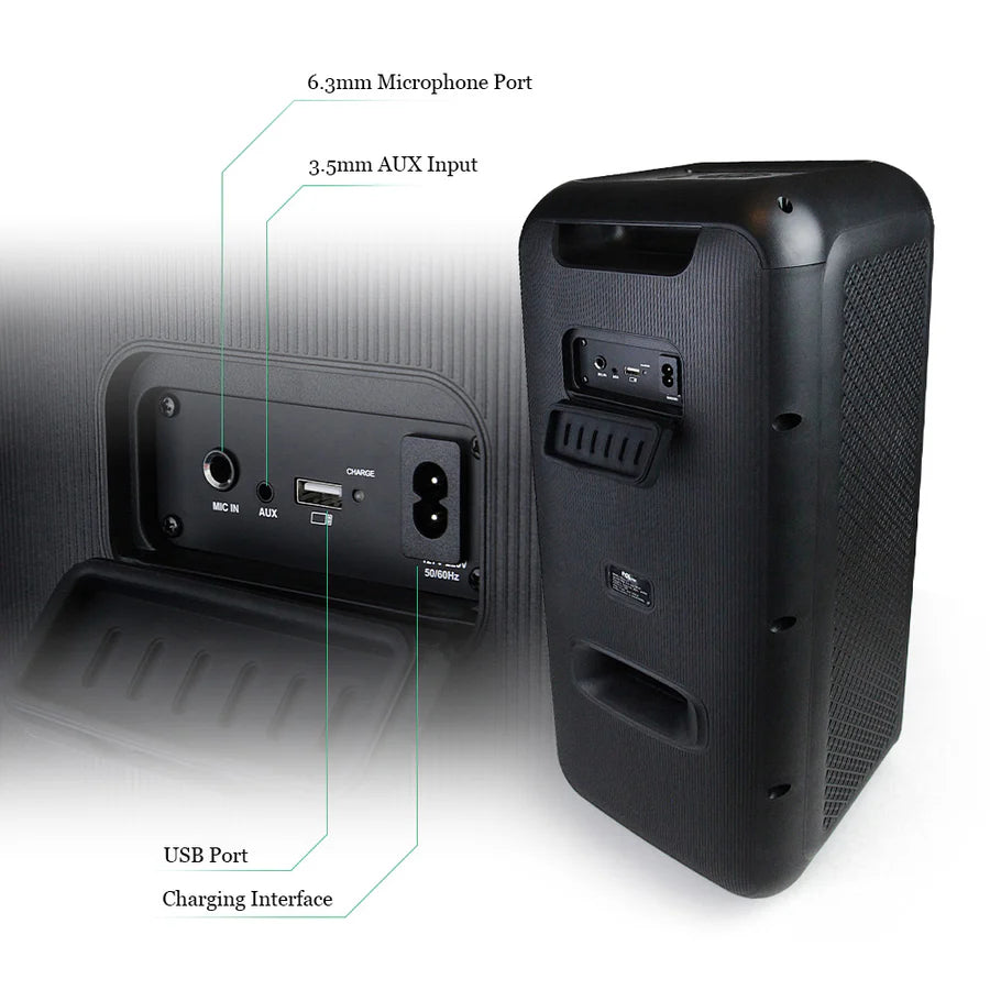 Rechargeable Dual 6.5" Speaker FS-L2206 | 60W Audio Power