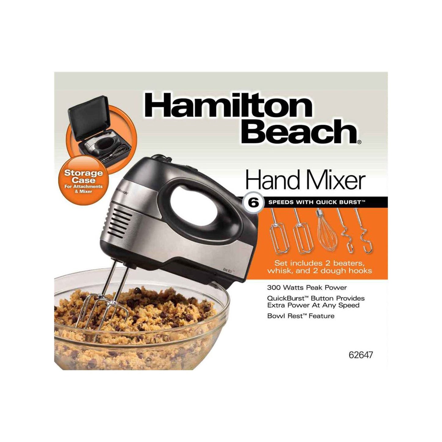 Hamilton Beach | 6 speed Hand Mixer 300W