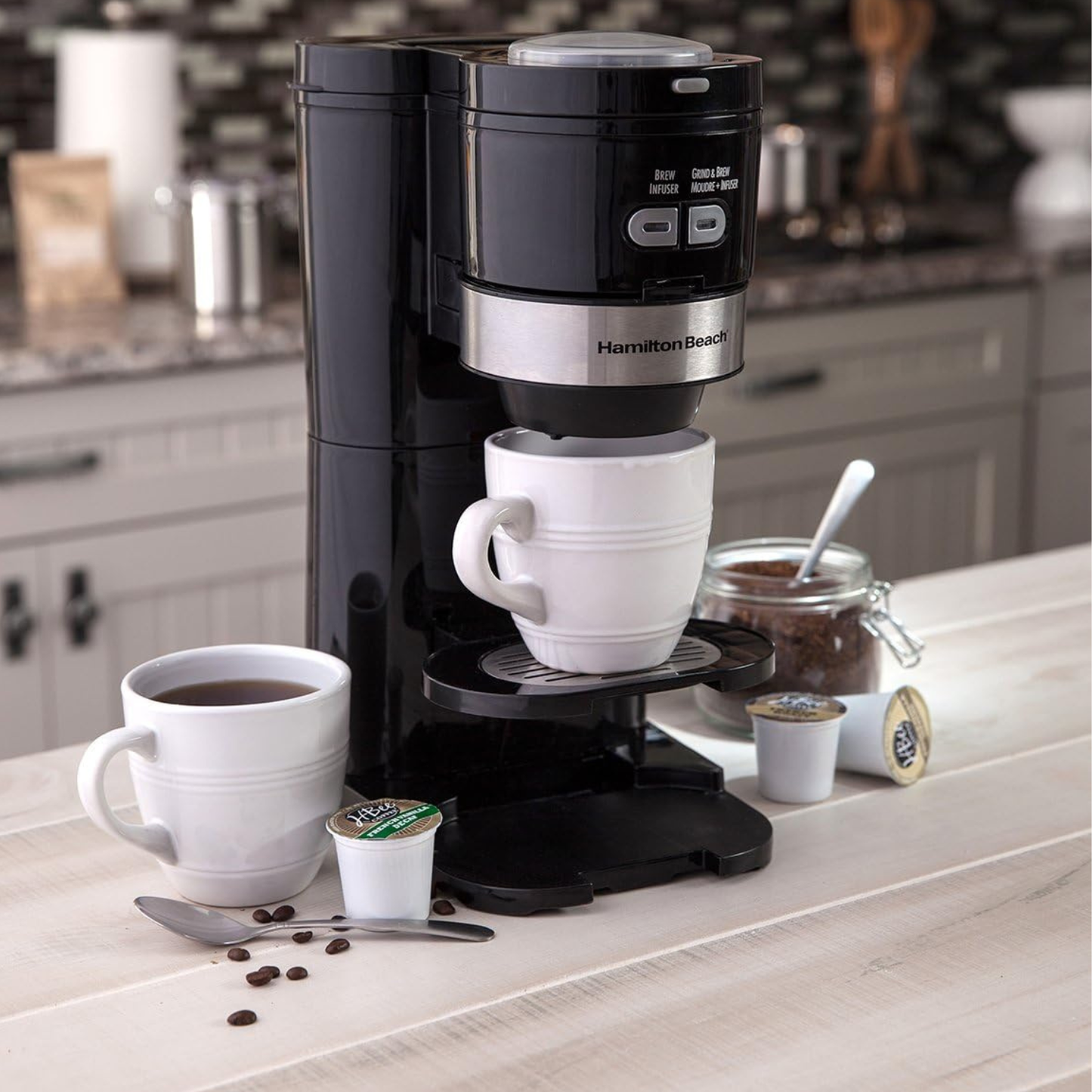 Hamilton Beach | Coffee Maker, Grind and Brew Single Serve